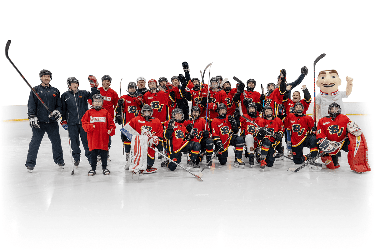 Bow Valley Flames hockey team, winners in 2023