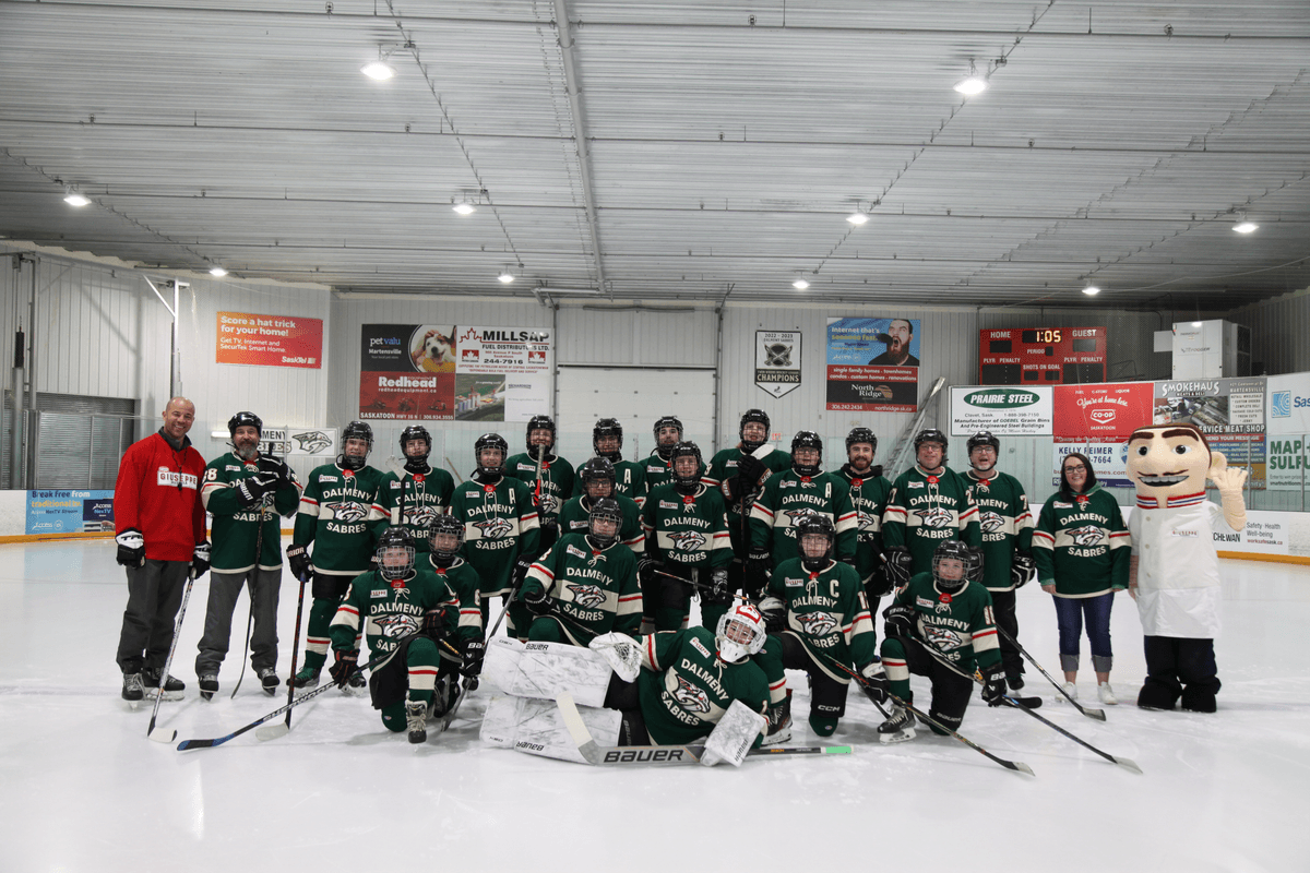 Dalmeny Sabres hockey team, winners in 2024