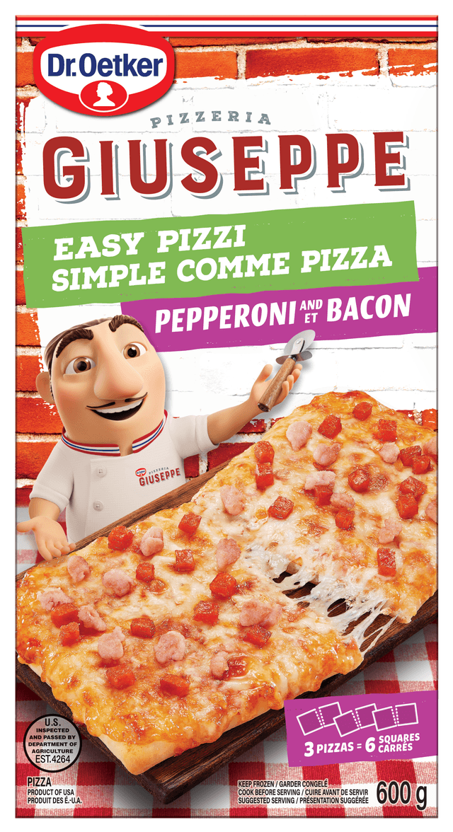 Easy Pizzi Pepperoni & Bacon pizza box