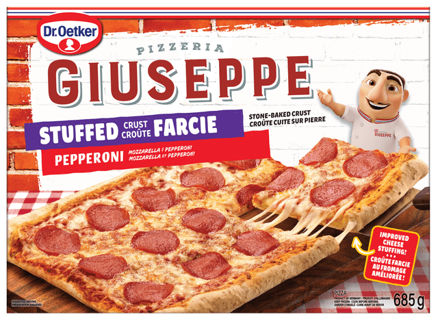 Stuffed Crust Pepperoni pizza box